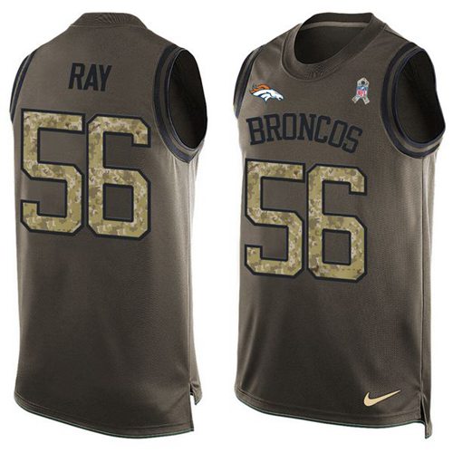 Nike Broncos #56 Shane Ray Green Men's Stitched NFL Limited Salute To Service Tank Top Jersey - Click Image to Close